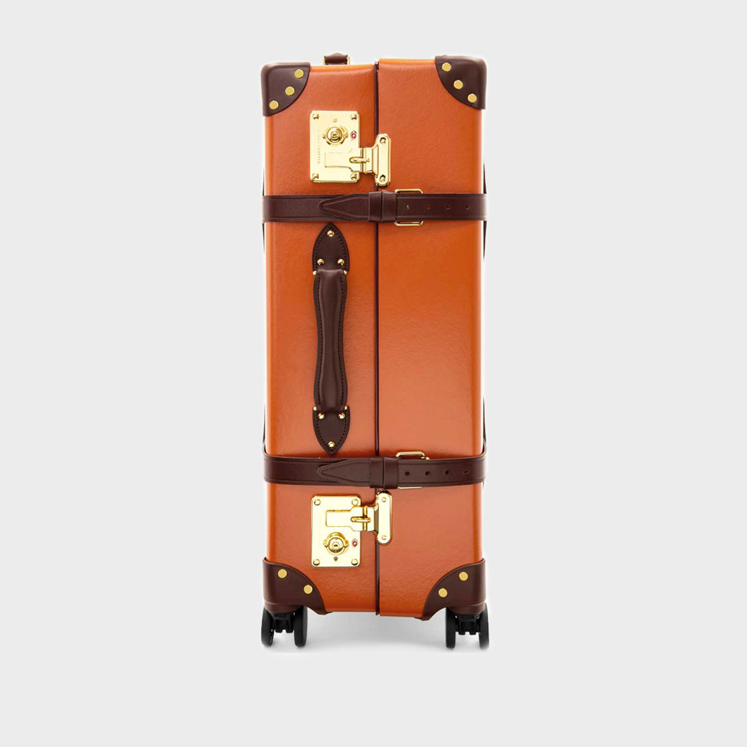 Centenary Large Check-In Case in Orange with Brown