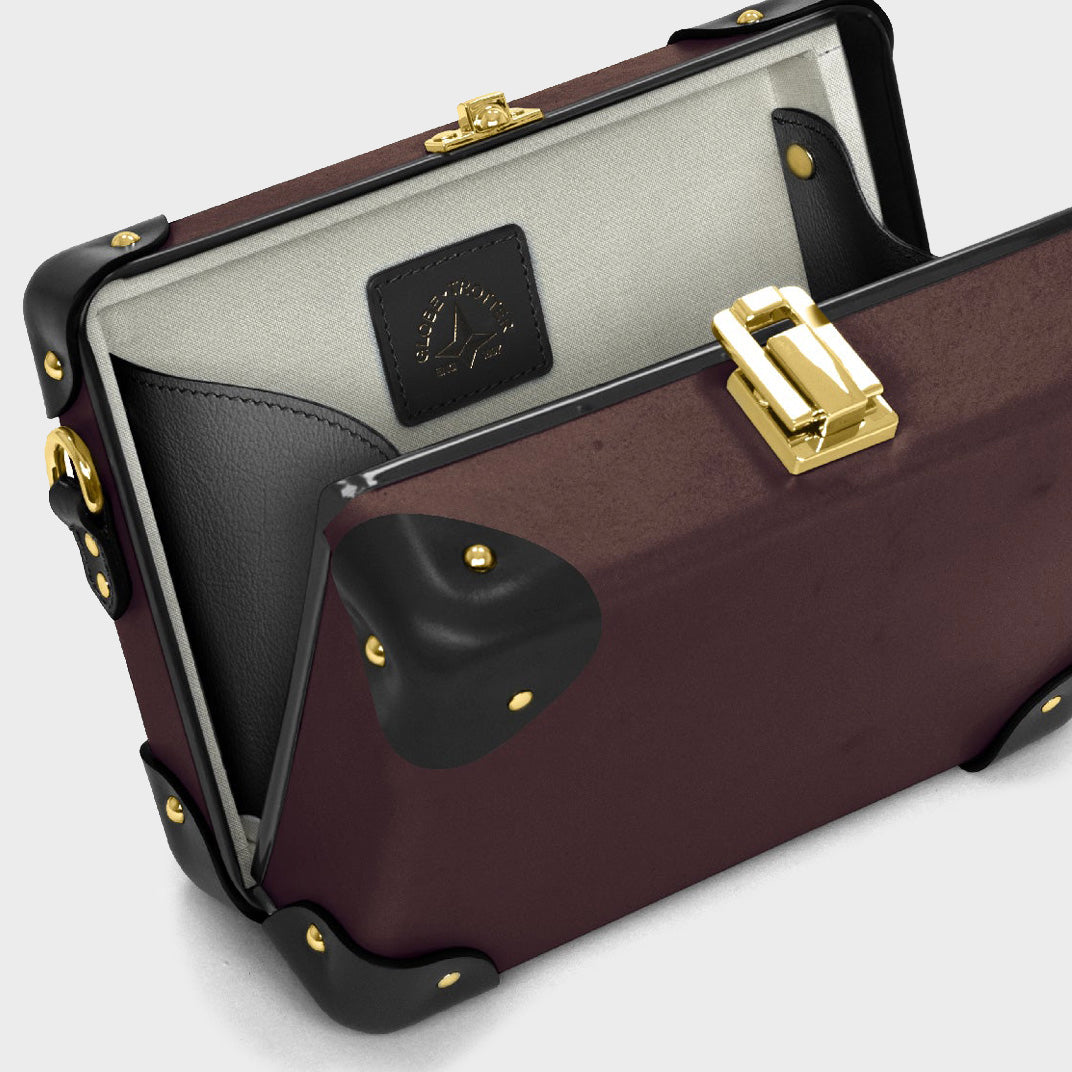 Centenary Miniature Case in Oxblood with Black