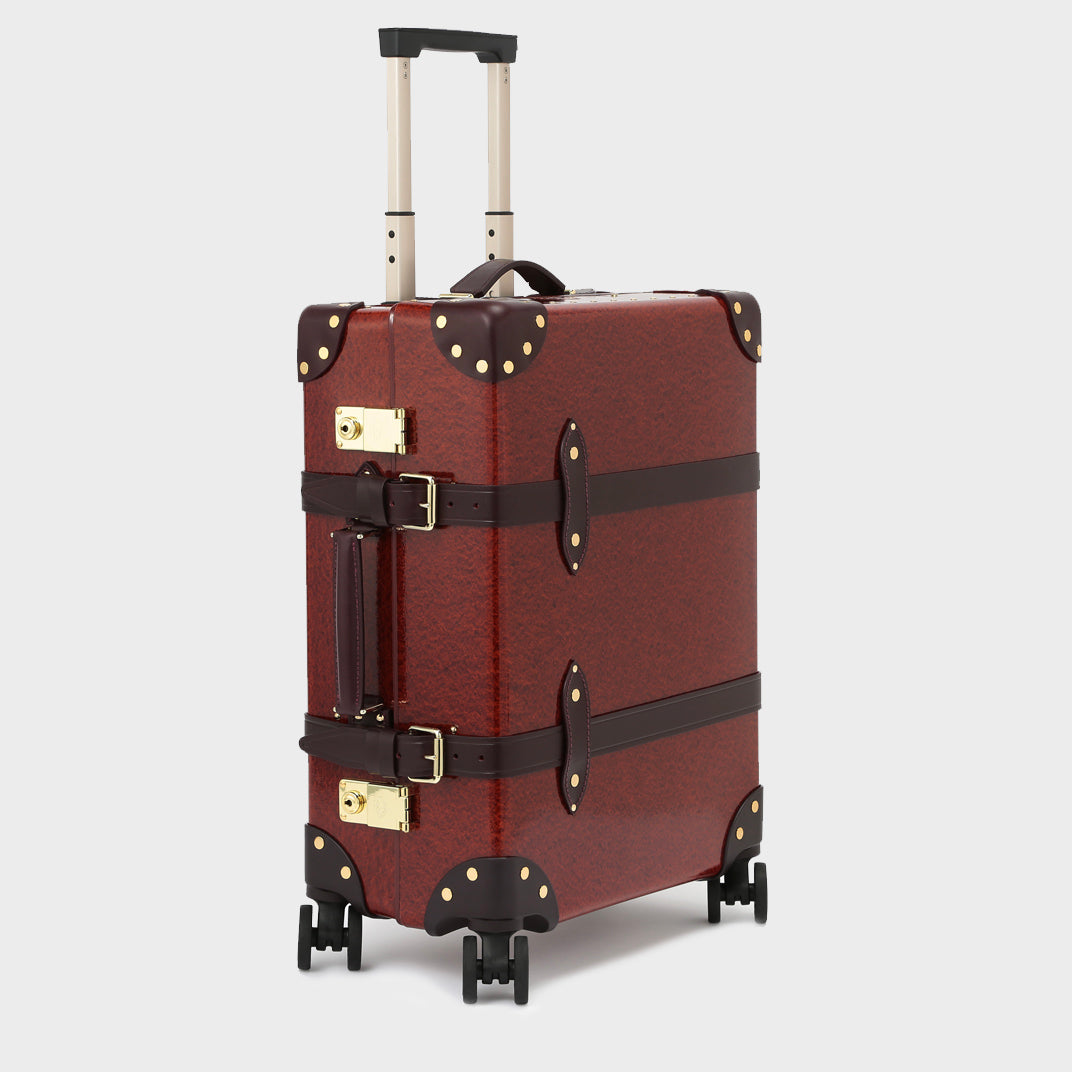 Orient Carry-On Case in Burgundy with Gold