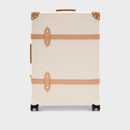 Safari Large Check-In Case in Ivory with Natural