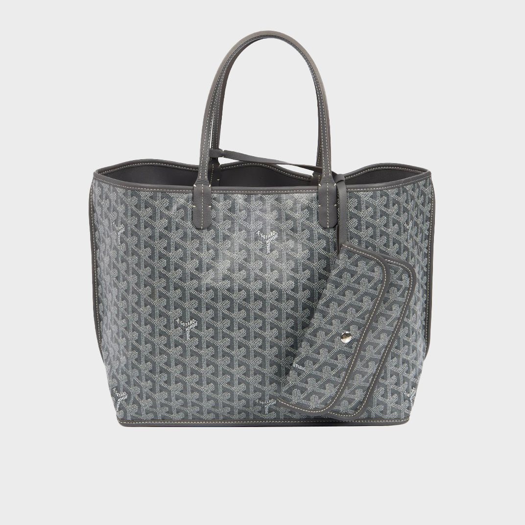 Embroidered Elephant Anjou PM Tote in Grey