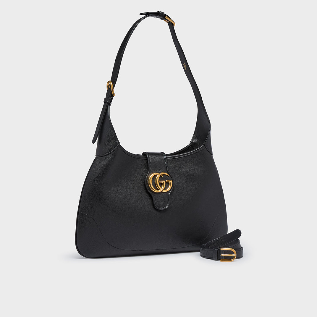 Aphrodite Medium Shoulder Bag in Black