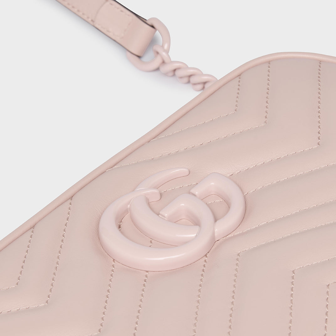 GG Marmont Small Shoulder Bag in Light Pink