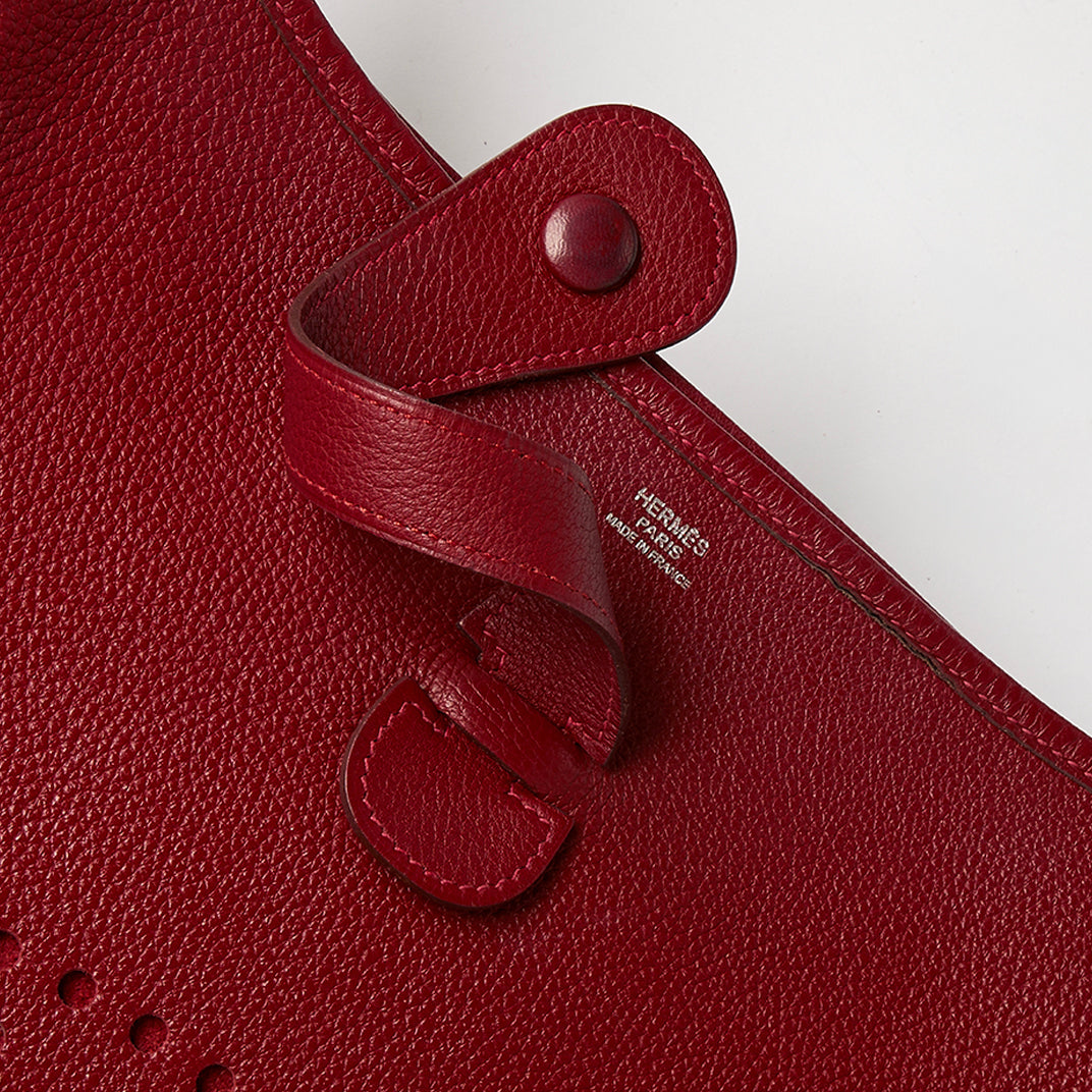 Evelyne Gen-II GM Bag in Burgundy Clemence Leather