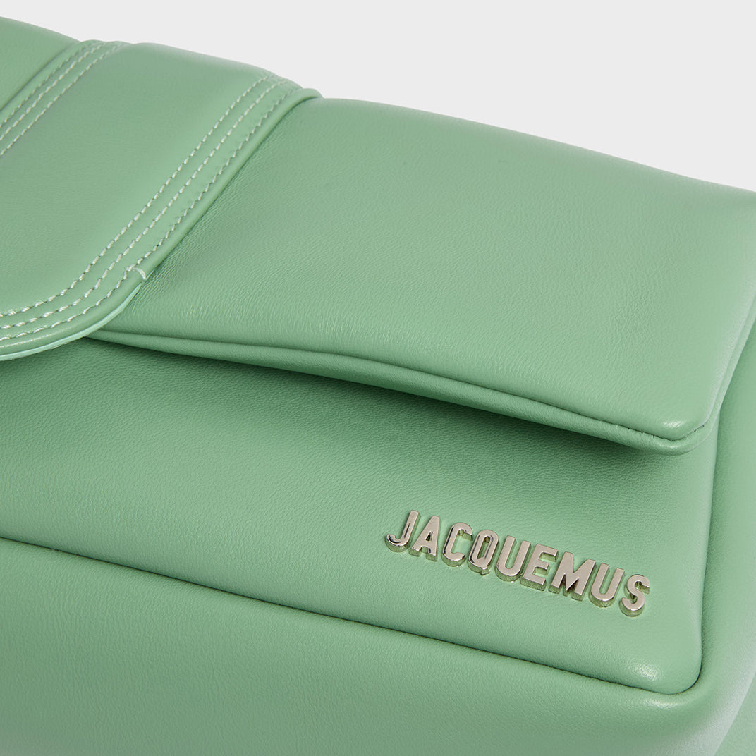 Le Bambinou Padded Leather Shoulder Bag in Mint