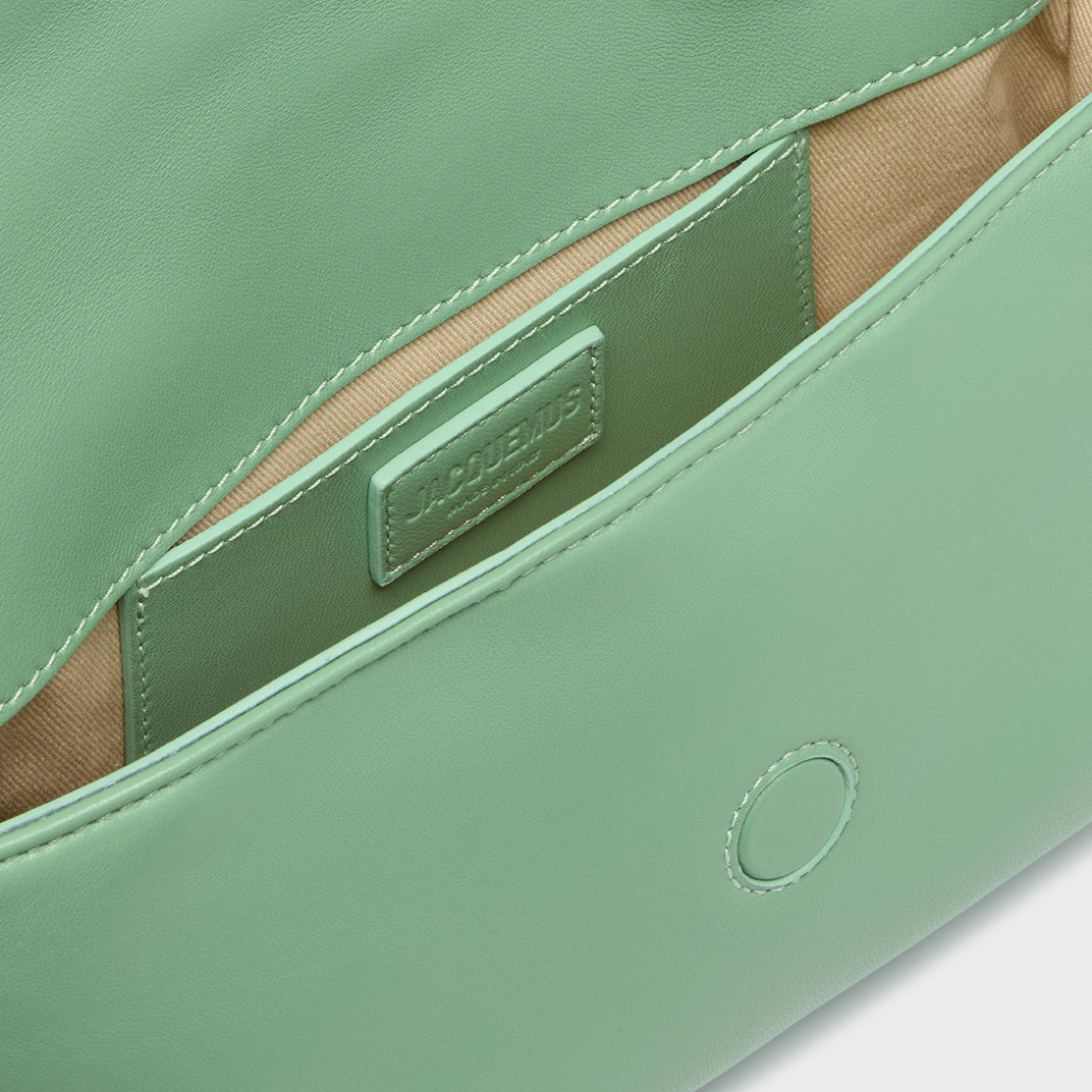 Le Bambinou Padded Leather Shoulder Bag in Mint