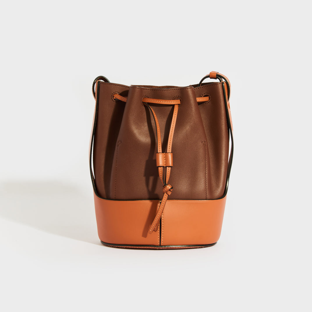 Medium Balloon Bucket Bag in Brown