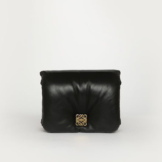 Small Puffer Goya Bag in Black