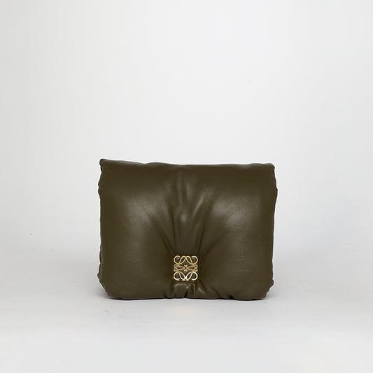 Small Puffer Goya Bag in Khaki