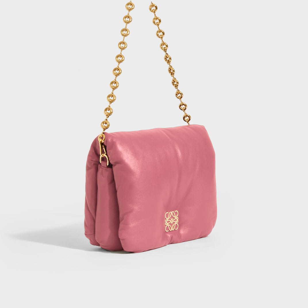 Small Puffer Goya Bag in Plumrose