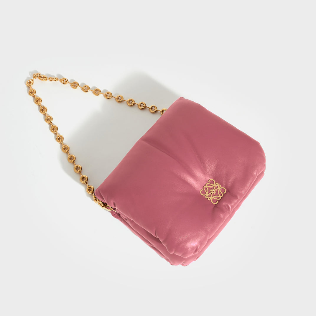 Small Puffer Goya Bag in Plumrose