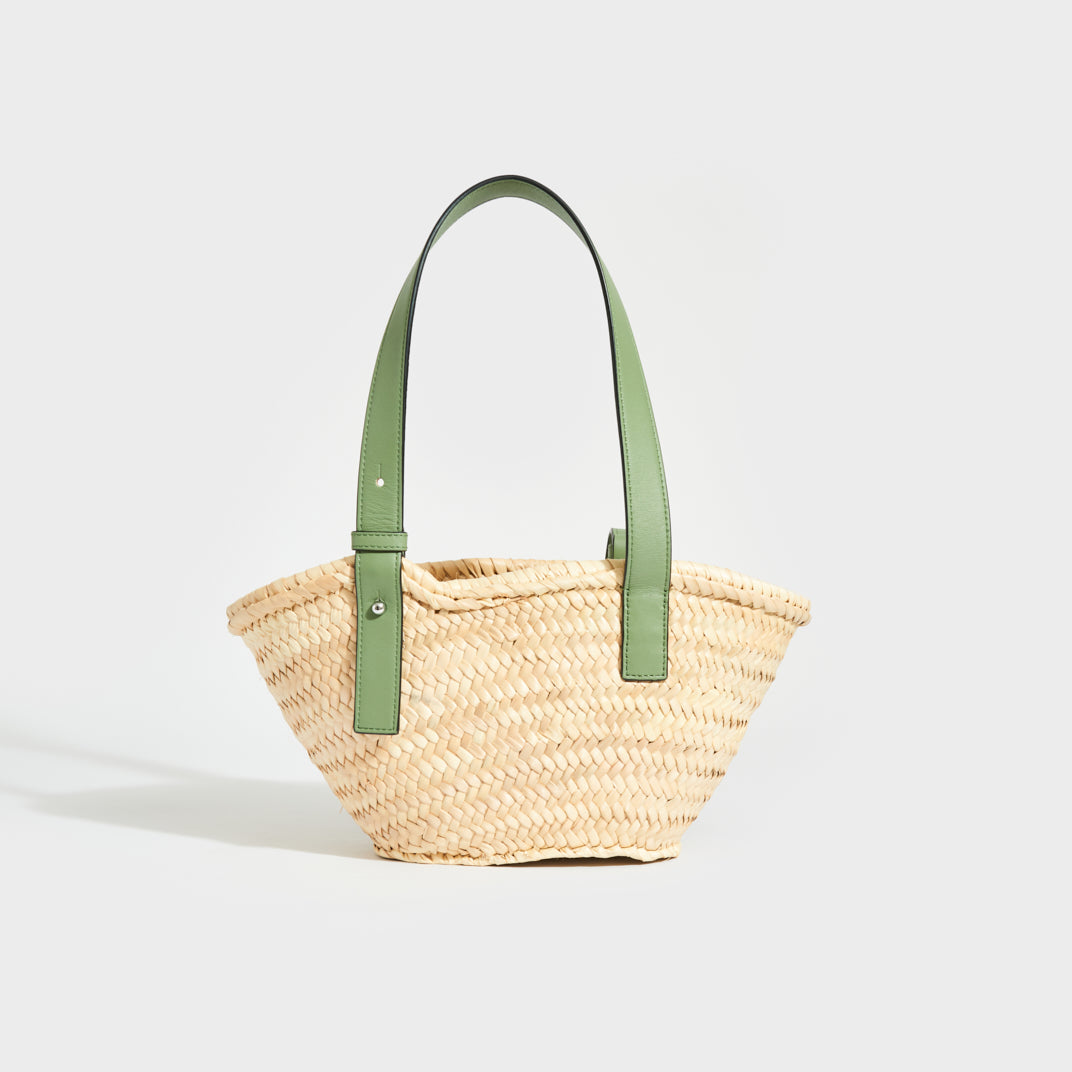 X Paula’s Ibiza Small Basket Bag in Rosemary Sage