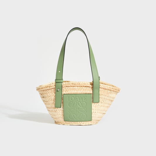 X Paula’s Ibiza Small Basket Bag in Rosemary Sage