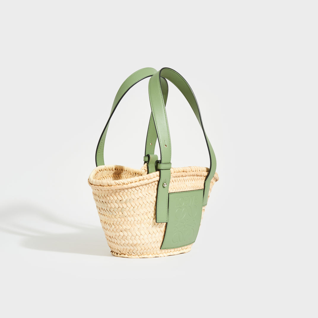 X Paula’s Ibiza Small Basket Bag in Rosemary Sage