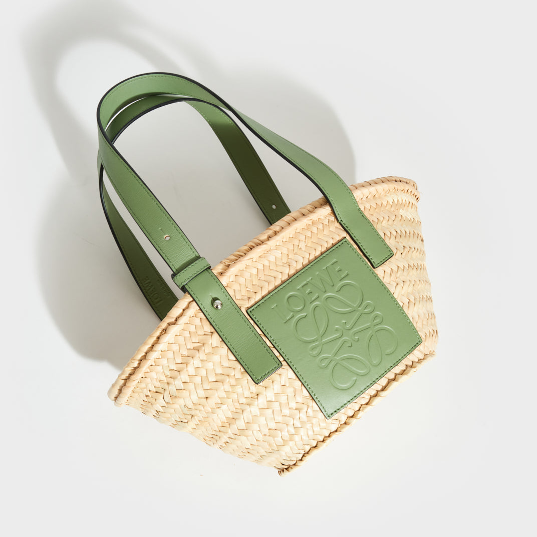 X Paula’s Ibiza Small Basket Bag in Rosemary Sage