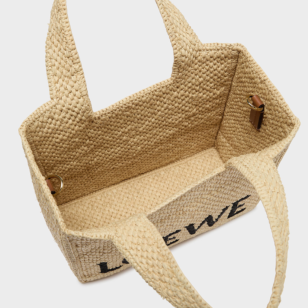 X Paula's Ibiza Small Raffia Tote in Natural