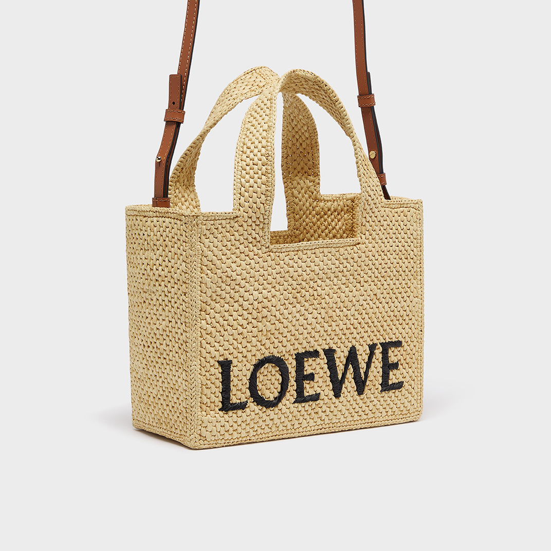 X Paula's Ibiza Small Raffia Tote in Natural