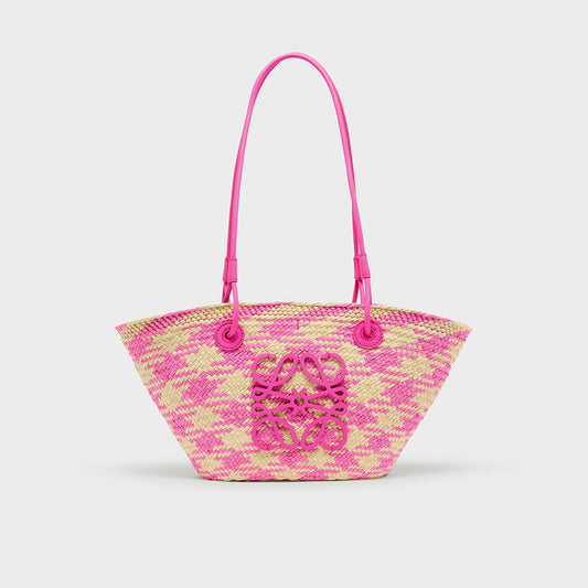 Small Anagram Basket Bag in Fuchsia [ReSale]