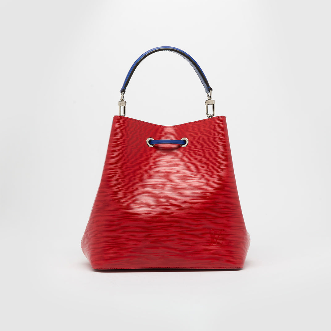 NéoNoé MM Bucket Bag in Red Epi Leather