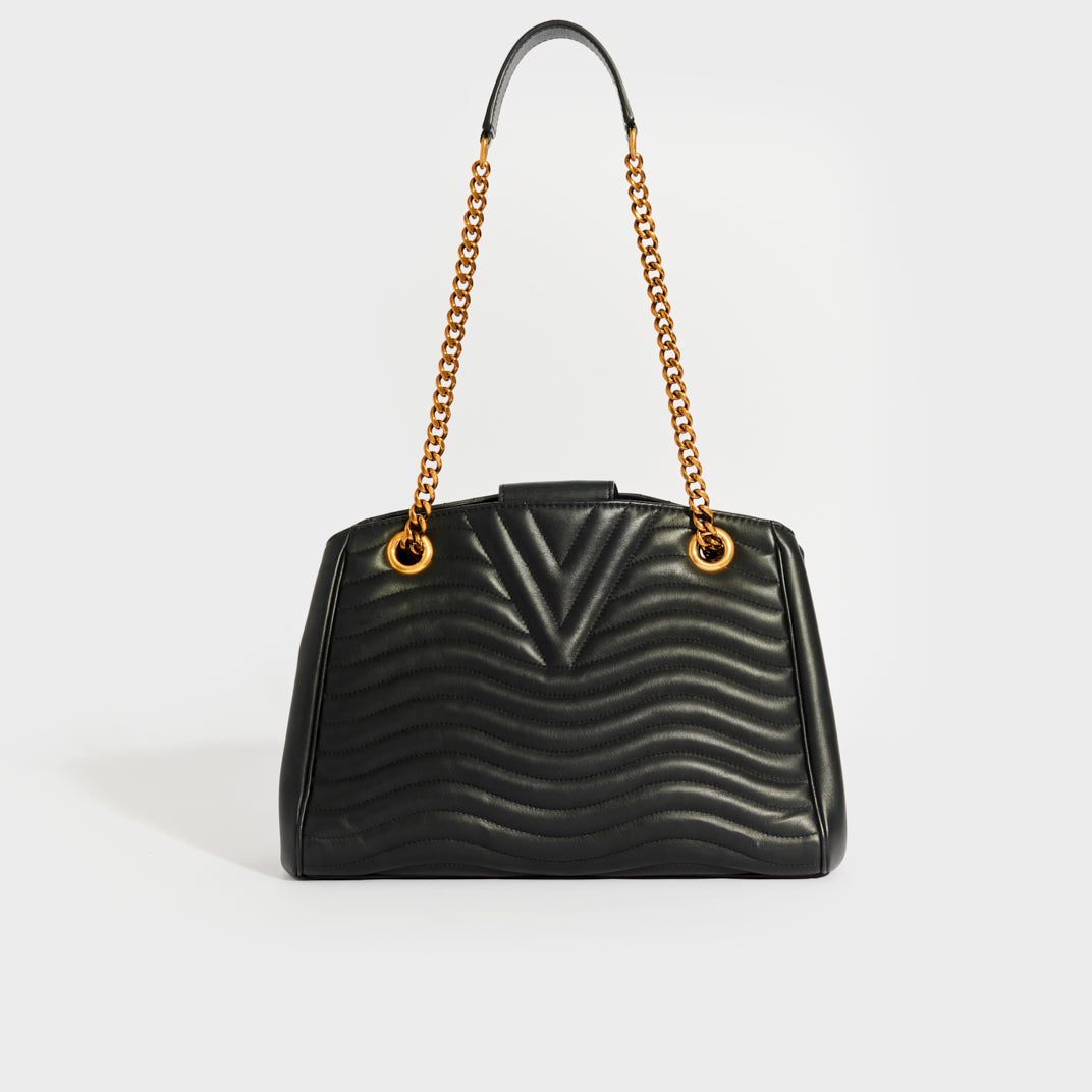 New Wave Chain Tote in Black