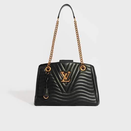 New Wave Chain Tote in Black