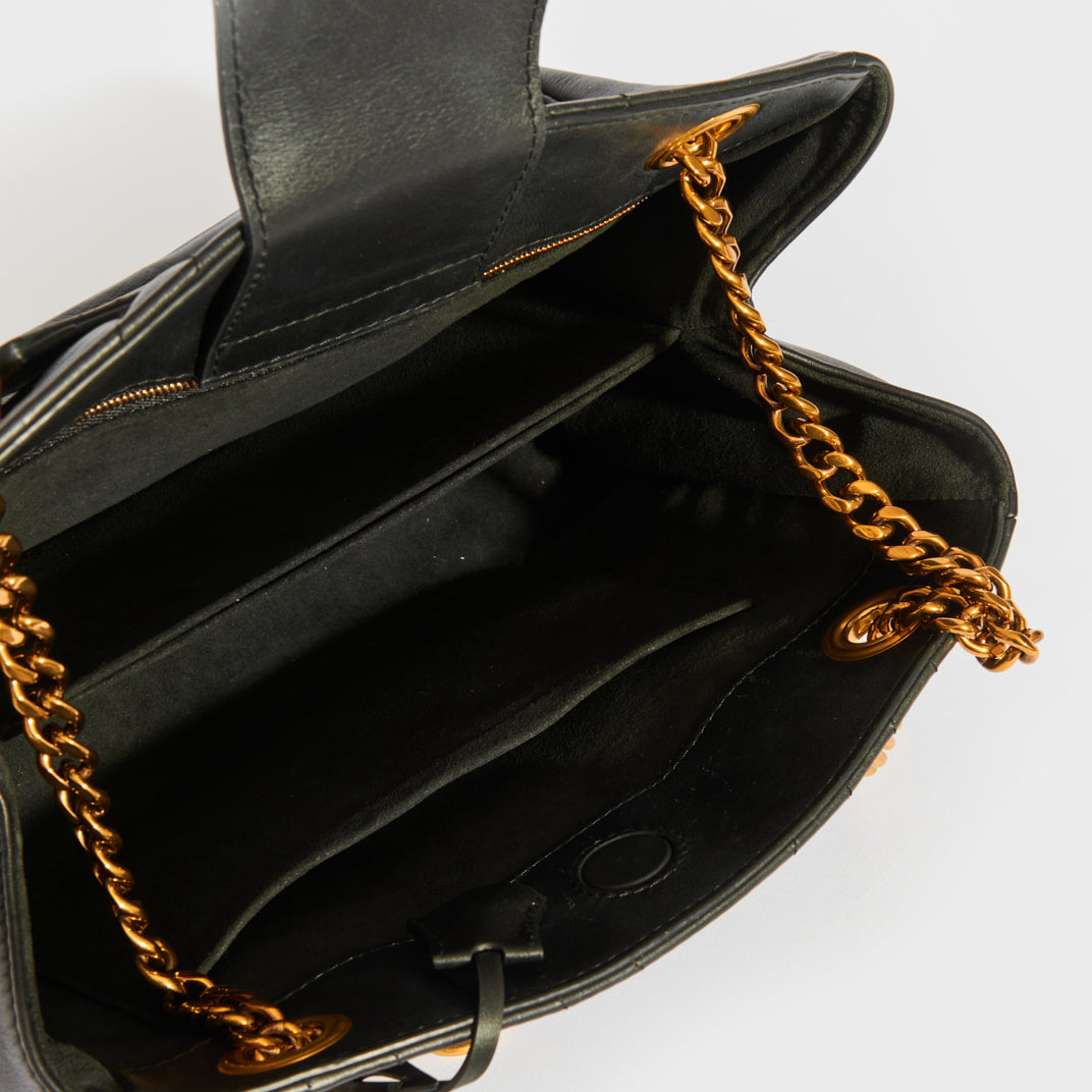 New Wave Chain Tote in Black