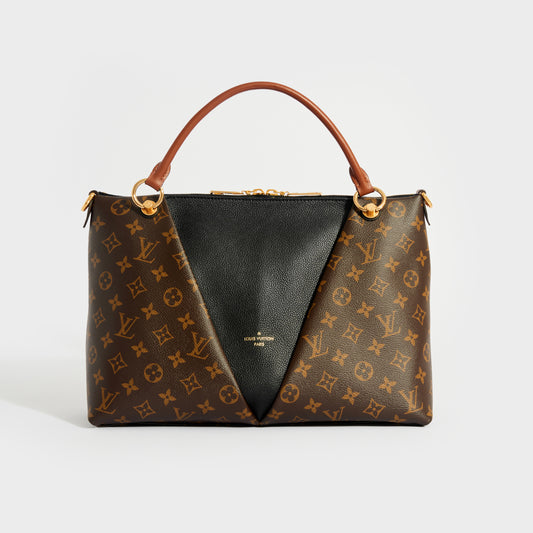 V Tote MM in Monogram and Black Leather [ReSale]