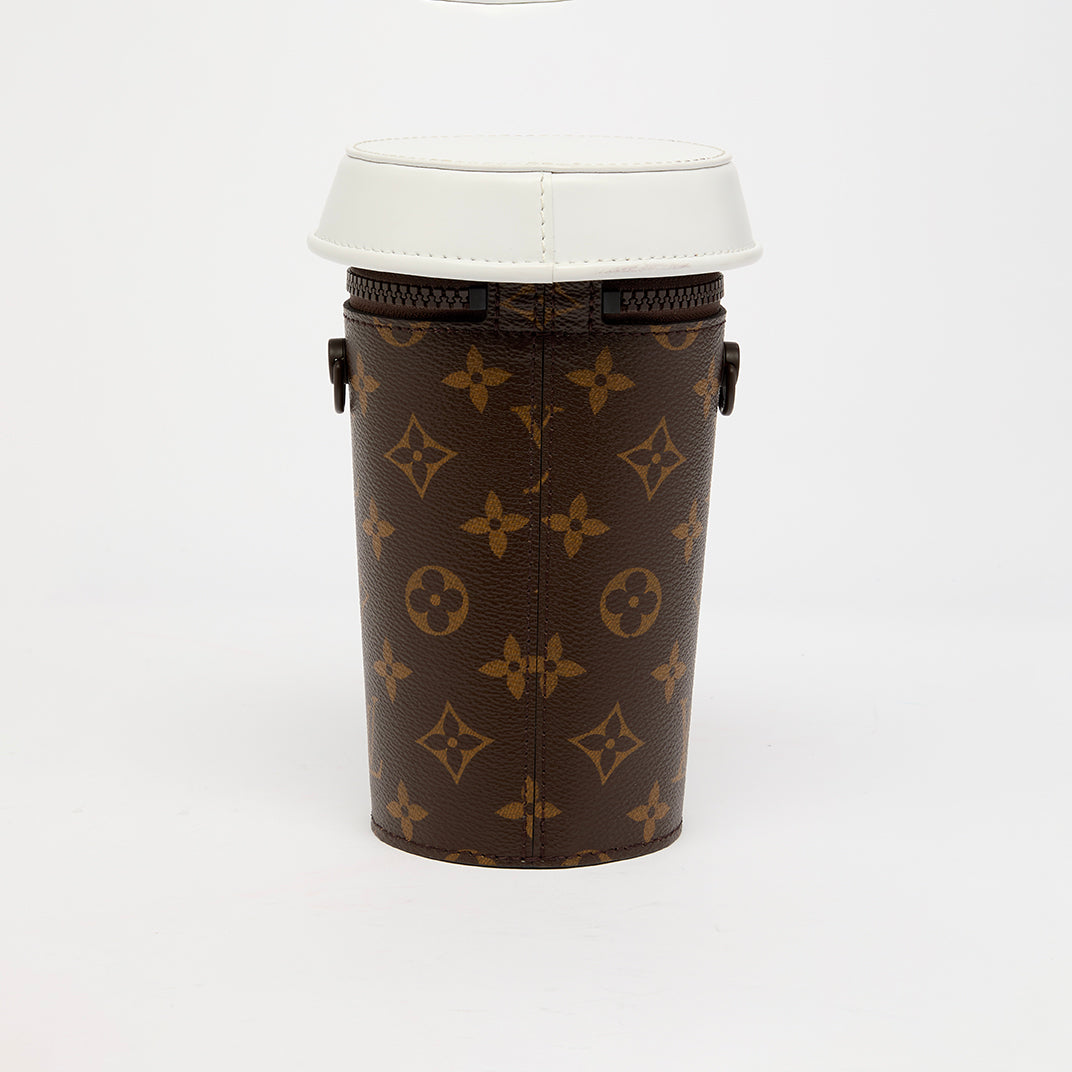 Coffee Cup Bag in Brown Monogram