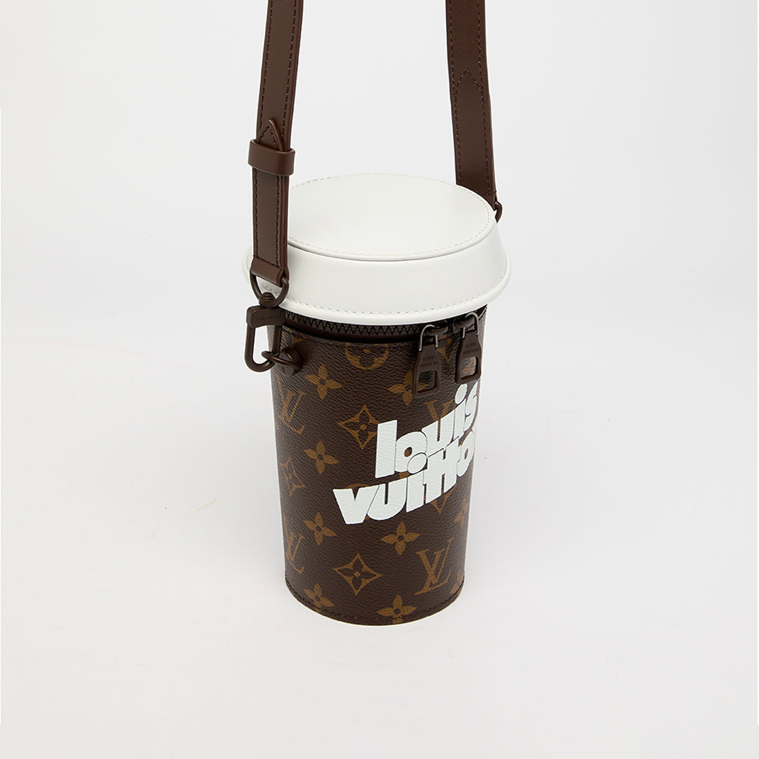 Coffee Cup Bag in Brown Monogram