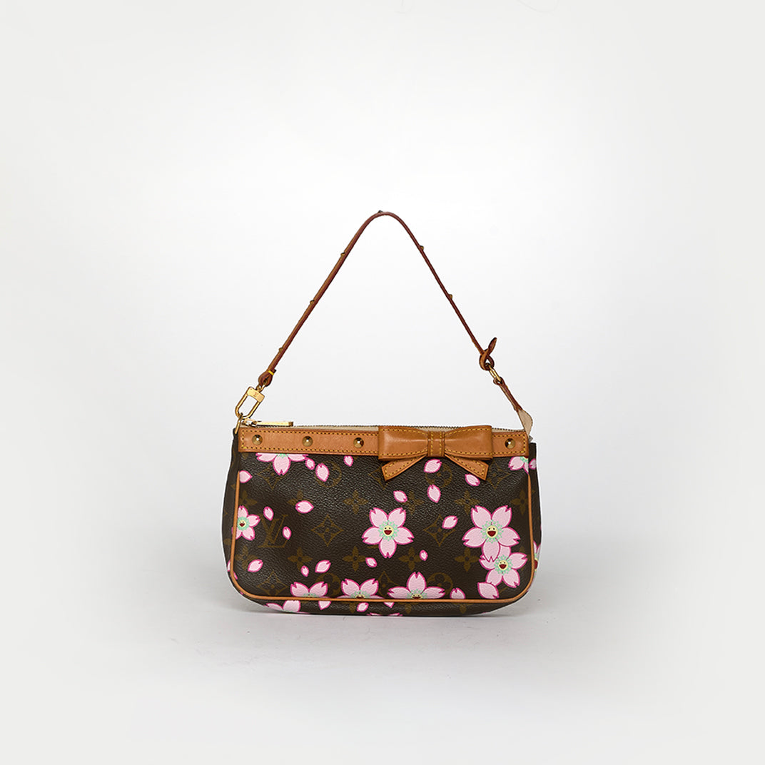 x Takashi Murakami Monogram Cherry Blossom Pochette Accessoires