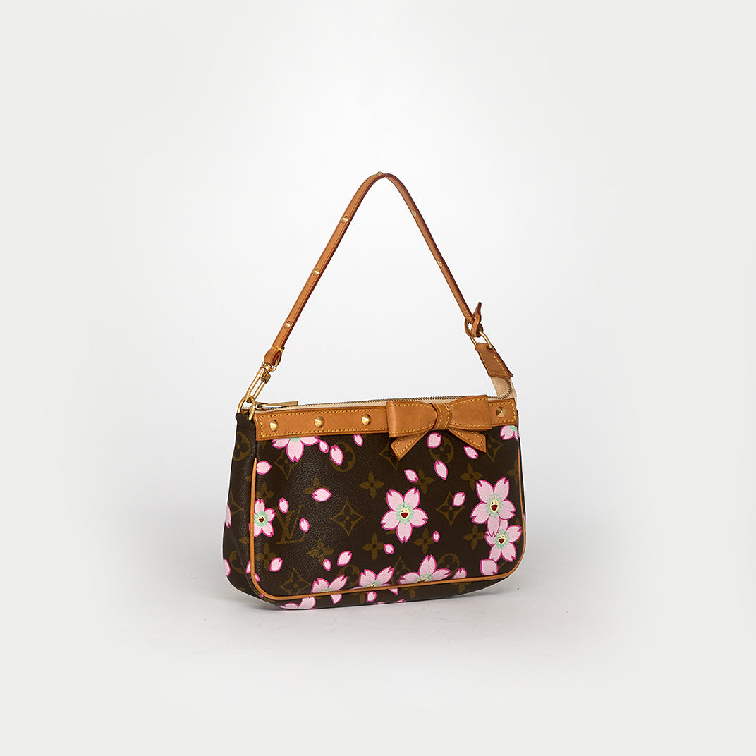 x Takashi Murakami Monogram Cherry Blossom Pochette Accessoires