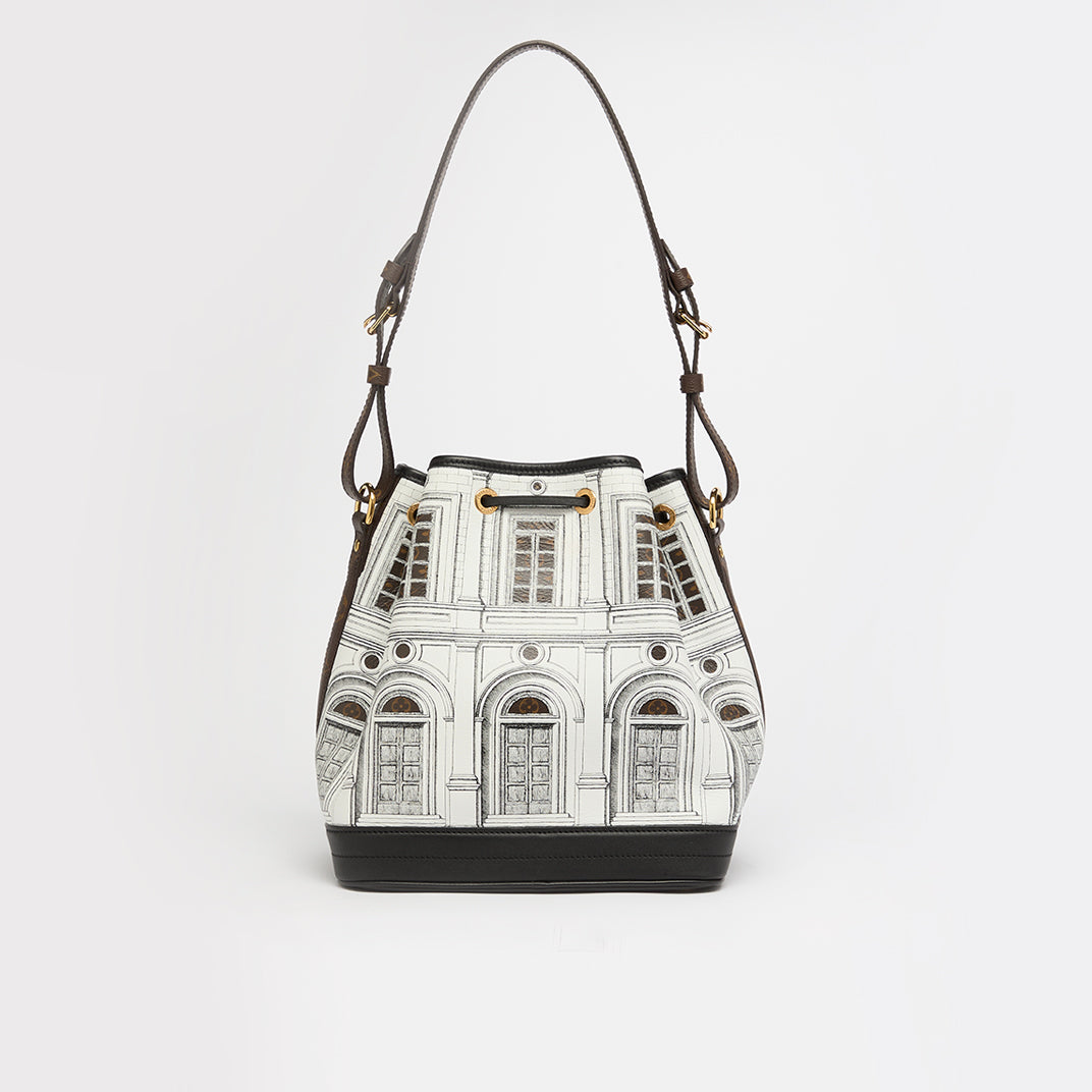 x Fornasetti Monogram Architettura Noe Shoulder Bag