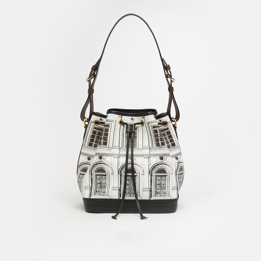 x Fornasetti Monogram Architettura Noe Shoulder Bag