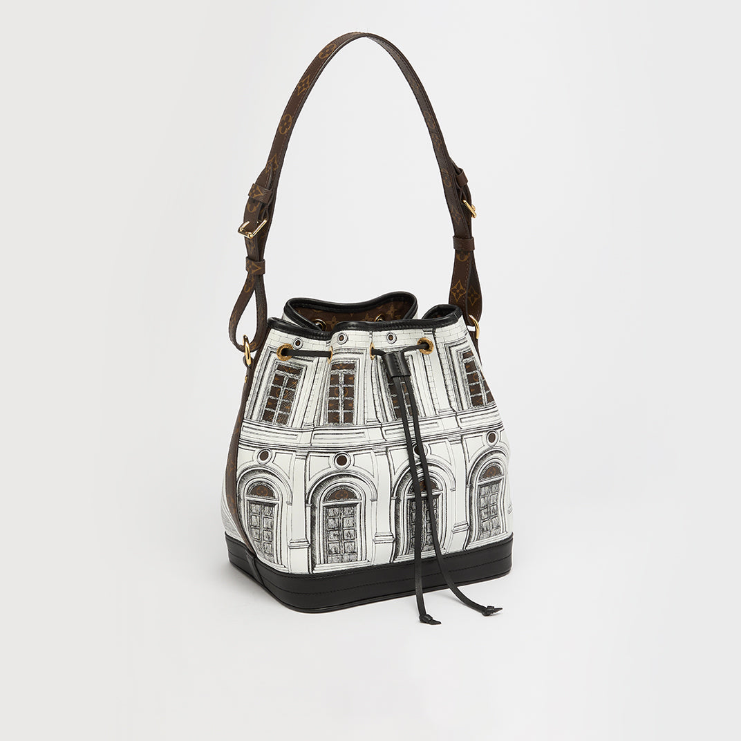 x Fornasetti Monogram Architettura Noe Shoulder Bag