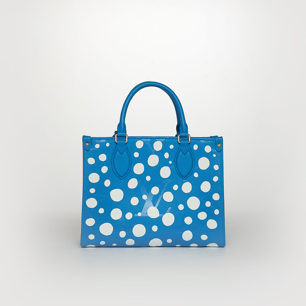 x Yayoi Kusama Infinity Dots Monogram Giant Empreinte OnTheGo PM in Blue