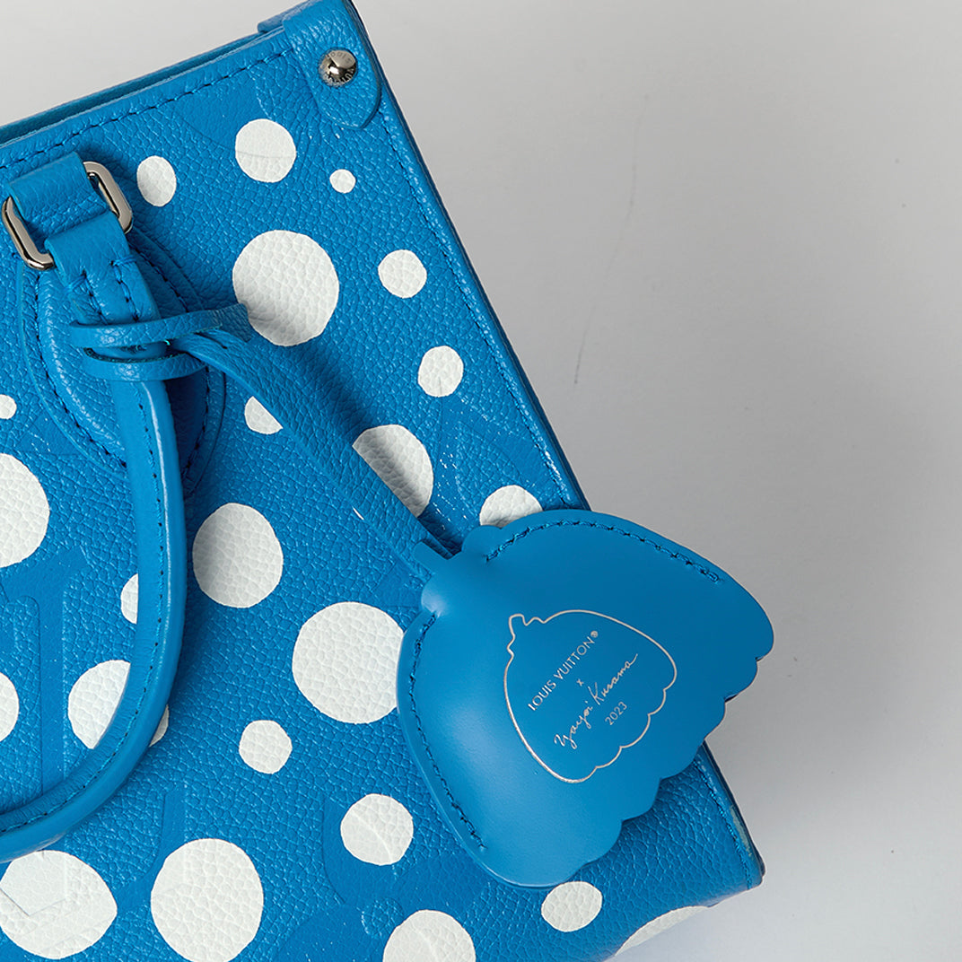 x Yayoi Kusama Infinity Dots Monogram Giant Empreinte OnTheGo PM in Blue