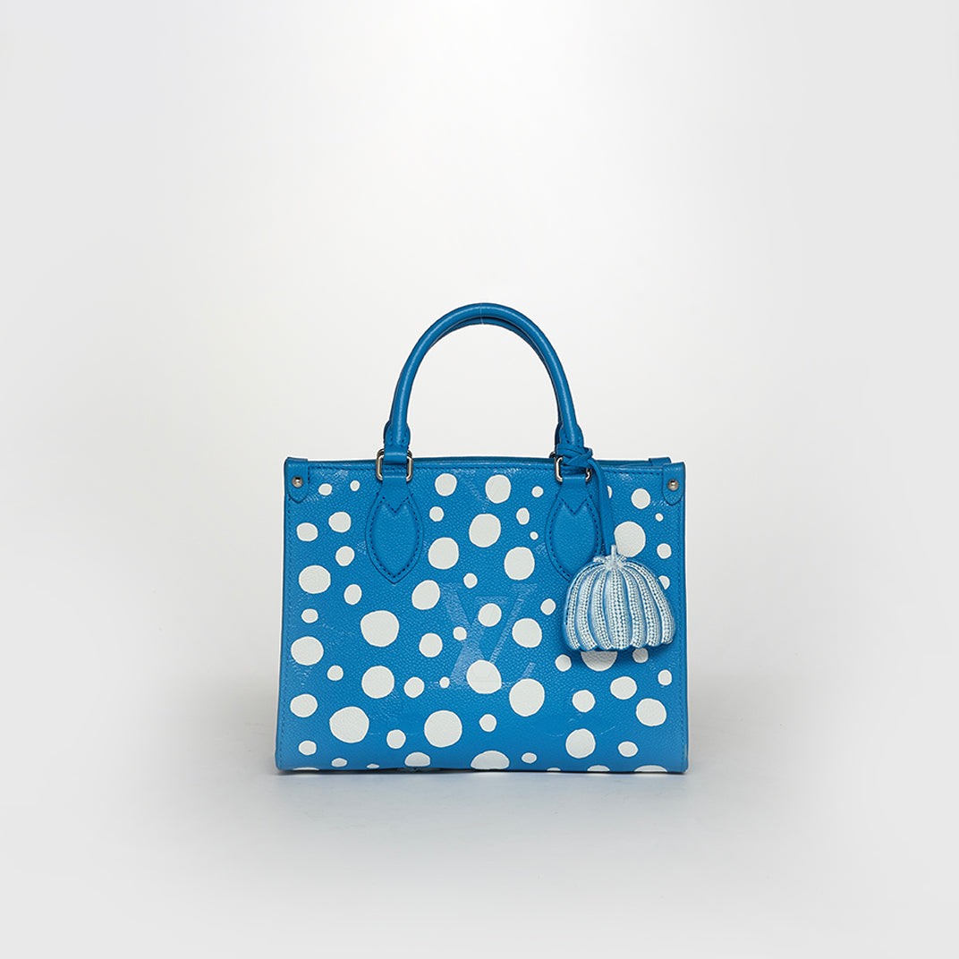 x Yayoi Kusama Infinity Dots Monogram Giant Empreinte OnTheGo PM in Blue