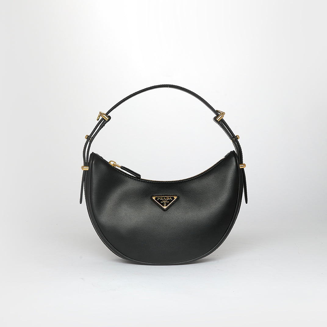 Arqué Mini Shoulder Bag in Black