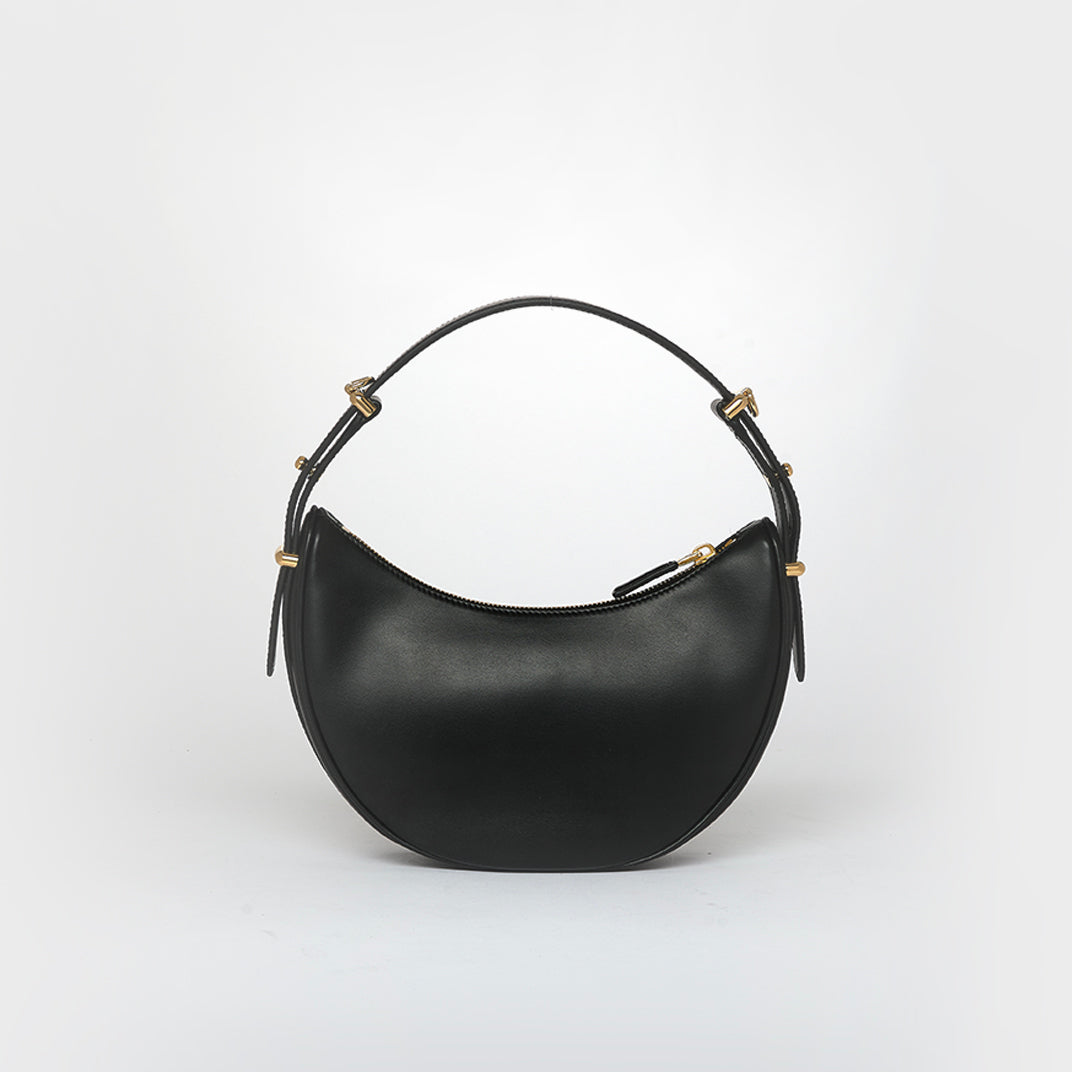 Arqué Mini Shoulder Bag in Black