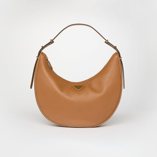 Arqué Large Shoulder Bag in Brown