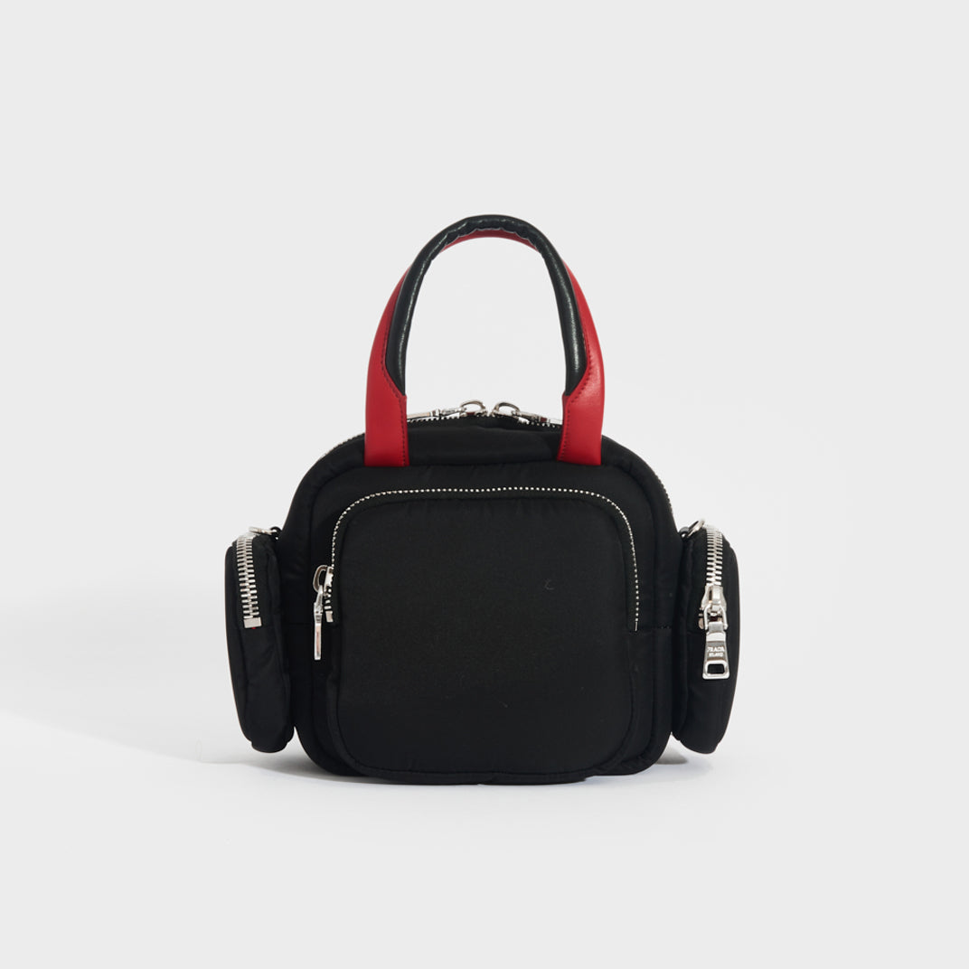 Triangle Nylon Shoulder Bag in Black [ReSale]