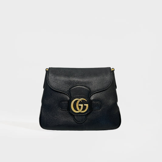 GG Logo Small Crossbody Messenger Bag in Black [ReSale]