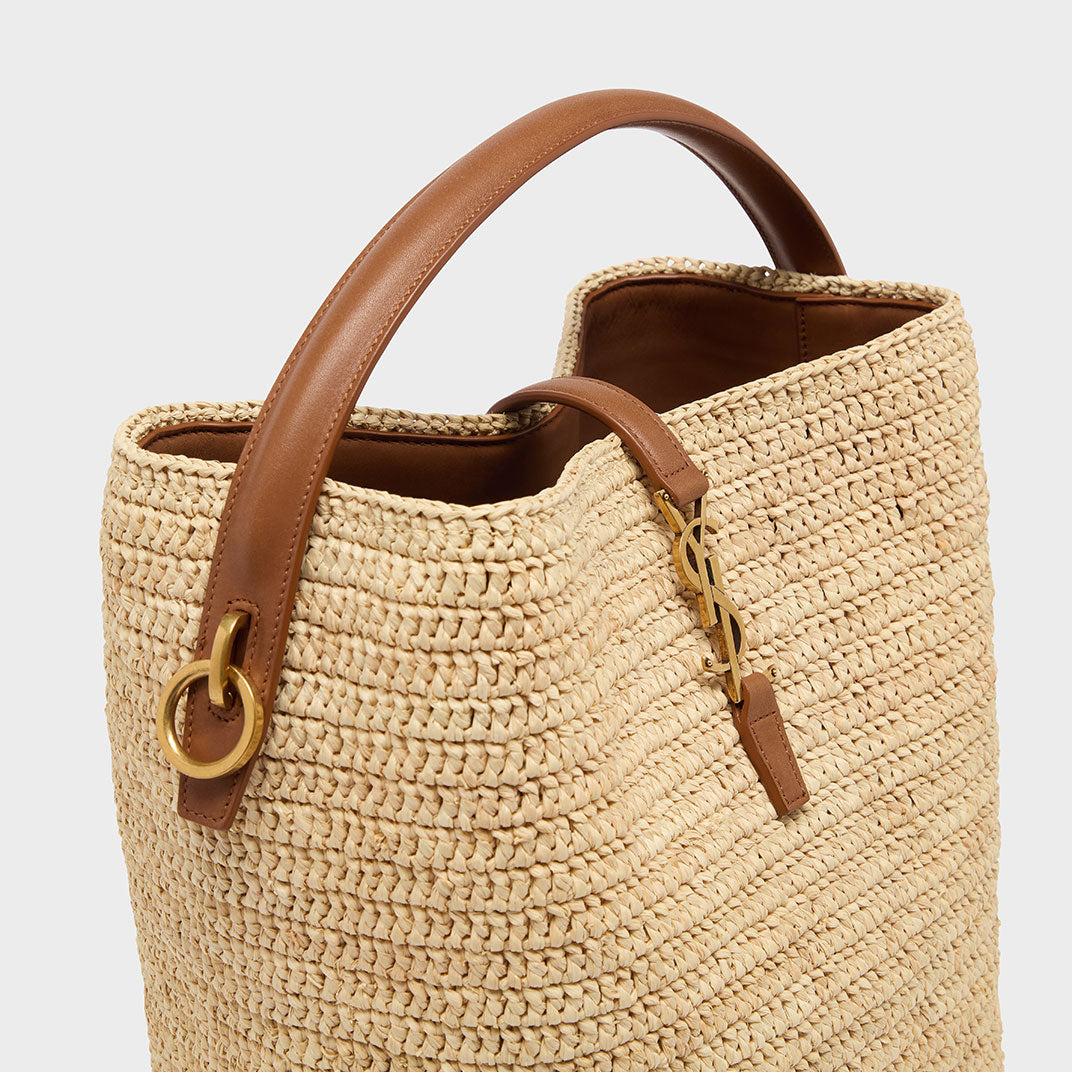 Le 37 Raffia Bucket Bag