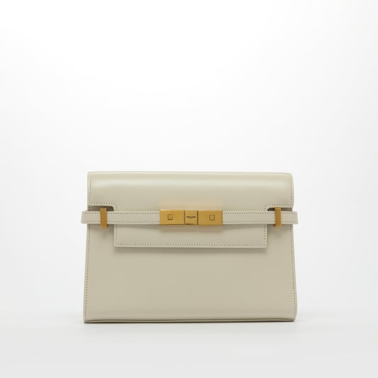 Small Manhattan Shoulder Bag in White