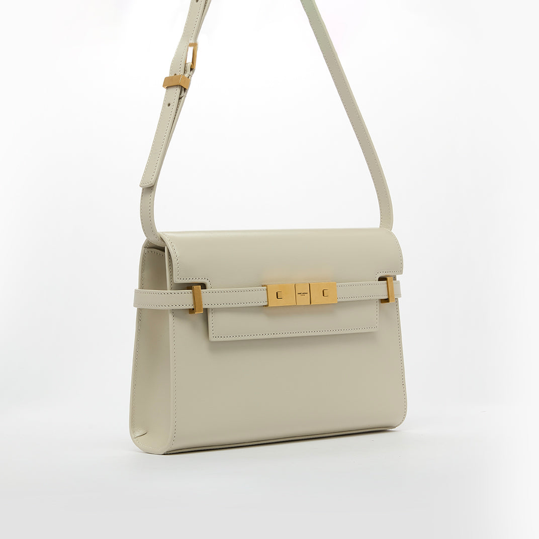 Small Manhattan Shoulder Bag in White