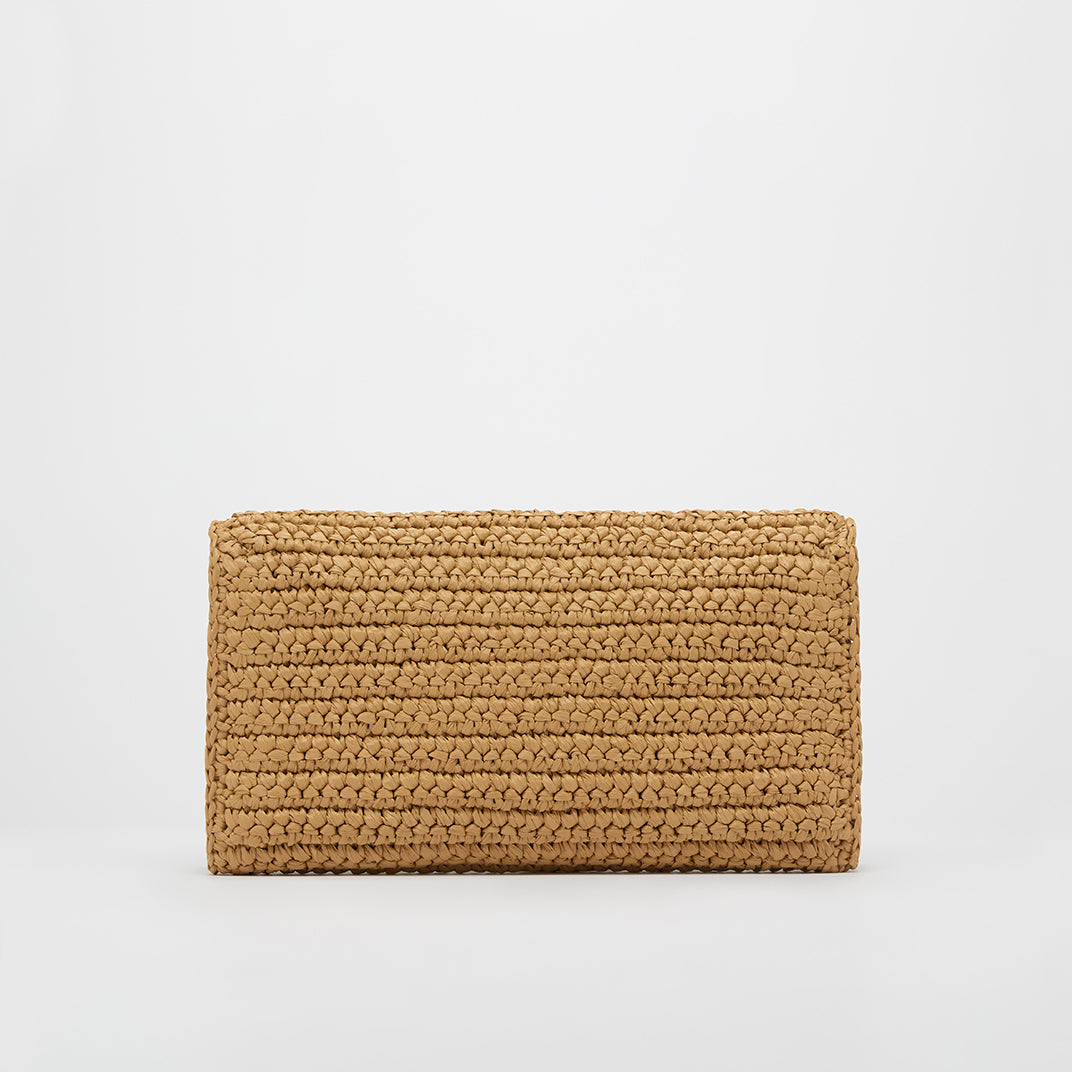 Medium Kate 99 Tassel Bag in Raffia