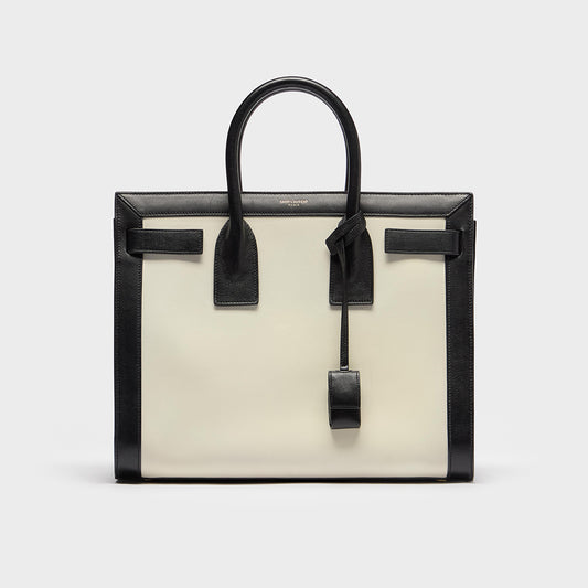 Medium Sac de Jour in White and Black