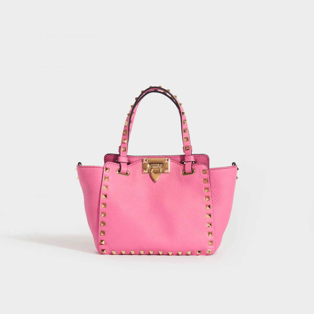Valentino Garavani Rockstud leather mini bag - Pink