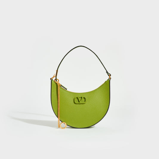 Garavani V-Logo Signature Mini Shoulder Bag in Green