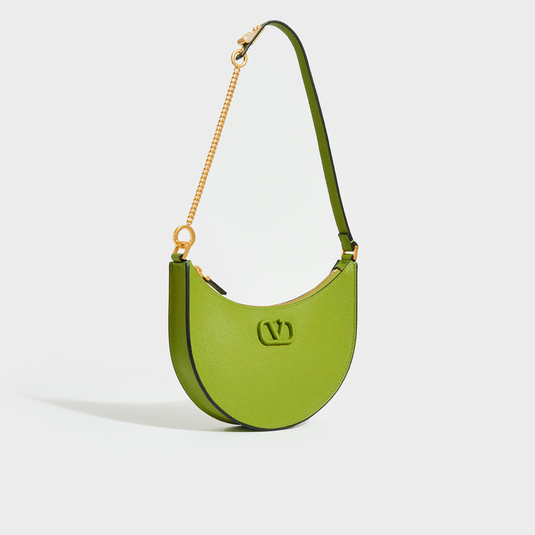 VALENTINO Garavani V-Logo Signature Mini Bag in Green | COCOON